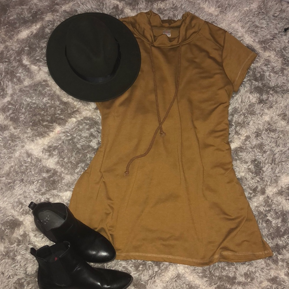 Mustard sweater dress